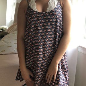 Patterned flowy dress